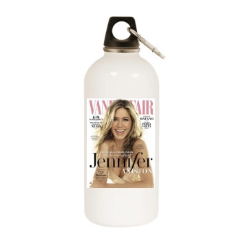 Jennifer Aniston White Water Bottle With Carabiner