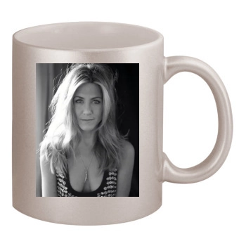 Jennifer Aniston 11oz Metallic Silver Mug