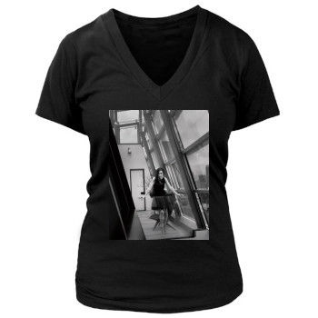 Jennifer Connelly Women's Deep V-Neck TShirt