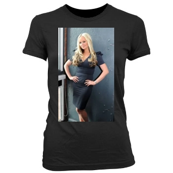 Jennifer Ellison Women's Junior Cut Crewneck T-Shirt