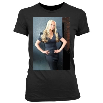 Jennifer Ellison Women's Junior Cut Crewneck T-Shirt