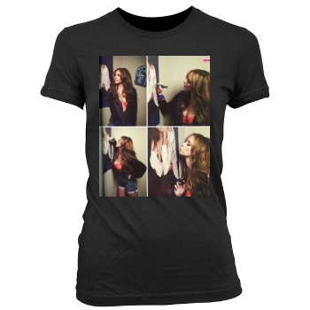 Jennifer Love Hewitt Women's Junior Cut Crewneck T-Shirt