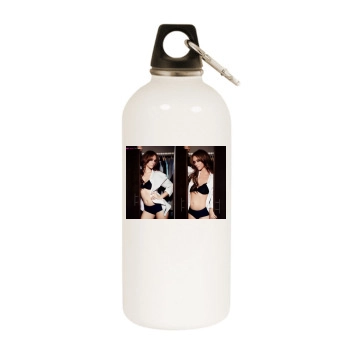 Jennifer Love Hewitt White Water Bottle With Carabiner