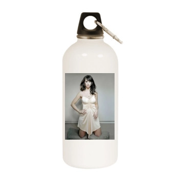 Jennifer Love Hewitt White Water Bottle With Carabiner