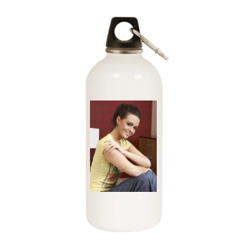 Jennifer Metcalfe White Water Bottle With Carabiner