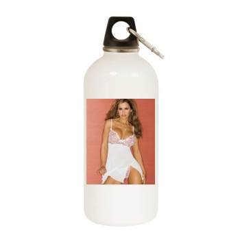 Jennifer Walcott White Water Bottle With Carabiner