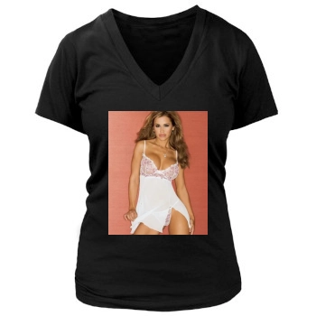 Jennifer Walcott Women's Deep V-Neck TShirt