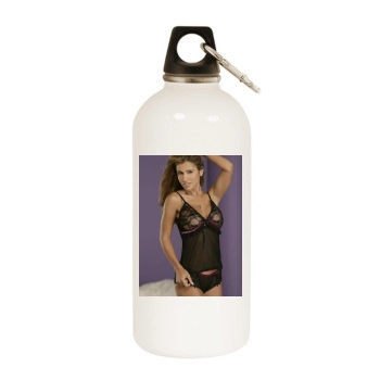 Jennifer Walcott White Water Bottle With Carabiner