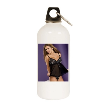 Jennifer Walcott White Water Bottle With Carabiner