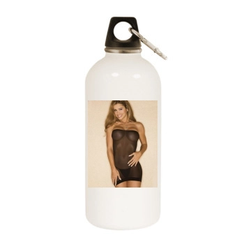 Jennifer Walcott White Water Bottle With Carabiner