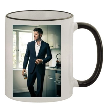 Jensen Ackles 11oz Colored Rim & Handle Mug