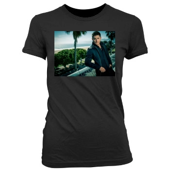 Jensen Ackles Women's Junior Cut Crewneck T-Shirt