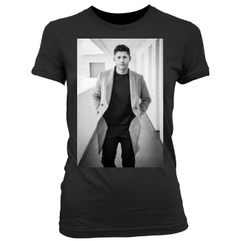 Jensen Ackles Women's Junior Cut Crewneck T-Shirt