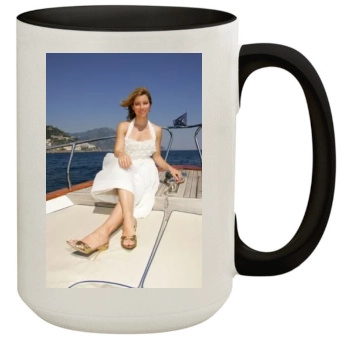 Jessica Biel 15oz Colored Inner & Handle Mug