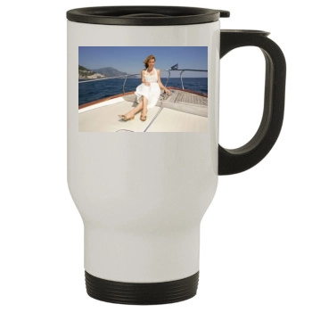 Jessica Biel Stainless Steel Travel Mug