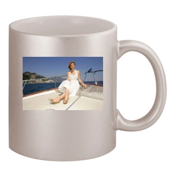 Jessica Biel 11oz Metallic Silver Mug