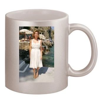 Jessica Biel 11oz Metallic Silver Mug