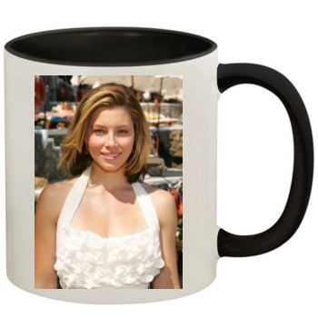 Jessica Biel 11oz Colored Inner & Handle Mug