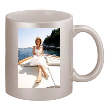 Jessica Biel 11oz Metallic Silver Mug