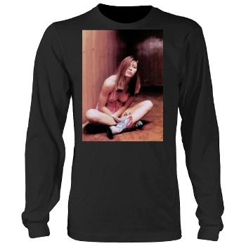 Jessica Biel Men's Heavy Long Sleeve TShirt