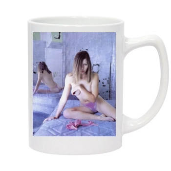 Jessica Biel 14oz White Statesman Mug