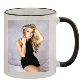 Jessica Simpson 11oz Colored Rim & Handle Mug