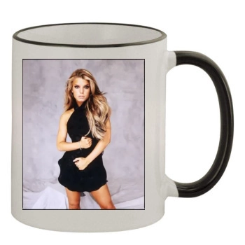 Jessica Simpson 11oz Colored Rim & Handle Mug