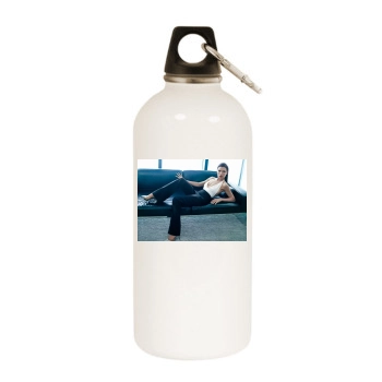 Julianna Margulies White Water Bottle With Carabiner