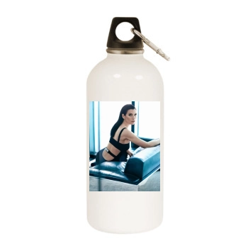 Julianna Margulies White Water Bottle With Carabiner