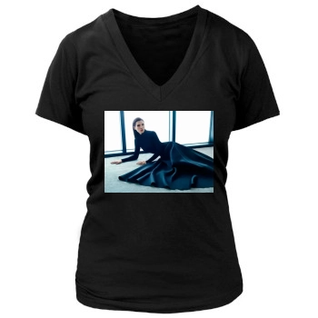 Julianna Margulies Women's Deep V-Neck TShirt