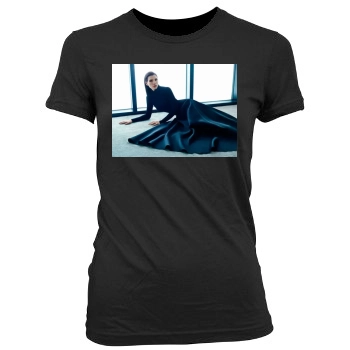 Julianna Margulies Women's Junior Cut Crewneck T-Shirt