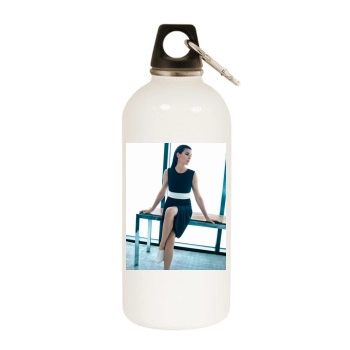 Julianna Margulies White Water Bottle With Carabiner