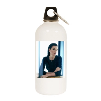 Julianna Margulies White Water Bottle With Carabiner