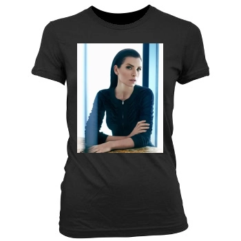 Julianna Margulies Women's Junior Cut Crewneck T-Shirt