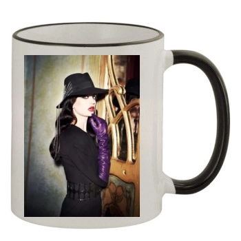 Eva Green 11oz Colored Rim & Handle Mug