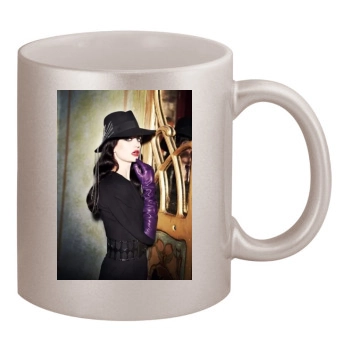 Eva Green 11oz Metallic Silver Mug