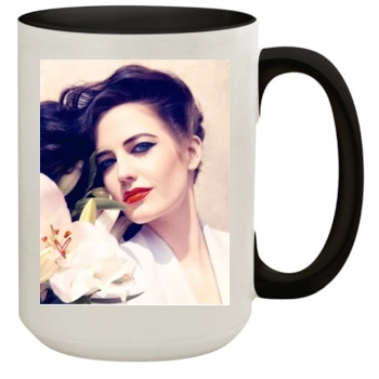 Eva Green 15oz Colored Inner & Handle Mug