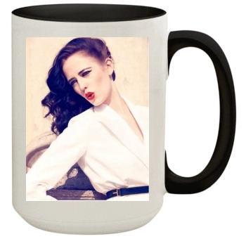 Eva Green 15oz Colored Inner & Handle Mug