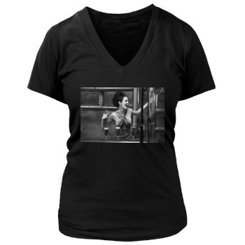 Eva Green Women's Deep V-Neck TShirt