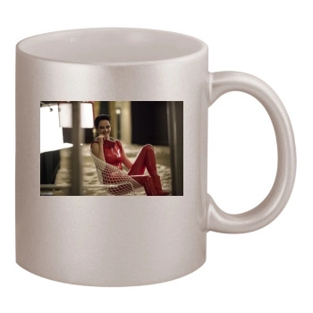 Eva Green 11oz Metallic Silver Mug