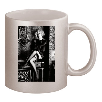 Eva Green 11oz Metallic Silver Mug