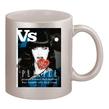 Eva Green 11oz Metallic Silver Mug