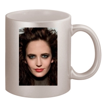 Eva Green 11oz Metallic Silver Mug