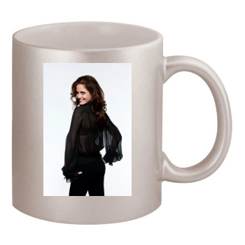 Eva Green 11oz Metallic Silver Mug