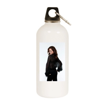 Eva Green White Water Bottle With Carabiner