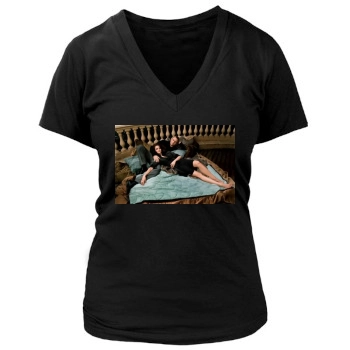 Eva Green Women's Deep V-Neck TShirt