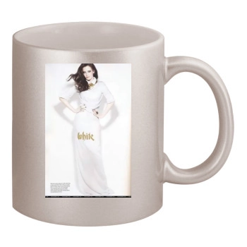 Eva Green 11oz Metallic Silver Mug