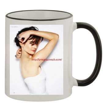 Eva Green 11oz Colored Rim & Handle Mug