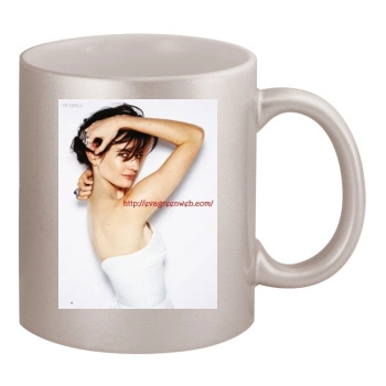 Eva Green 11oz Metallic Silver Mug