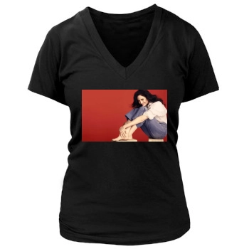 Eva Green Women's Deep V-Neck TShirt